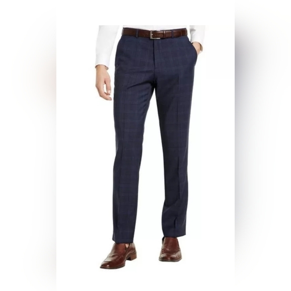Men's Hugo Boss genesis 3 dieselstrasse 12plaid blue Pants Size 34R